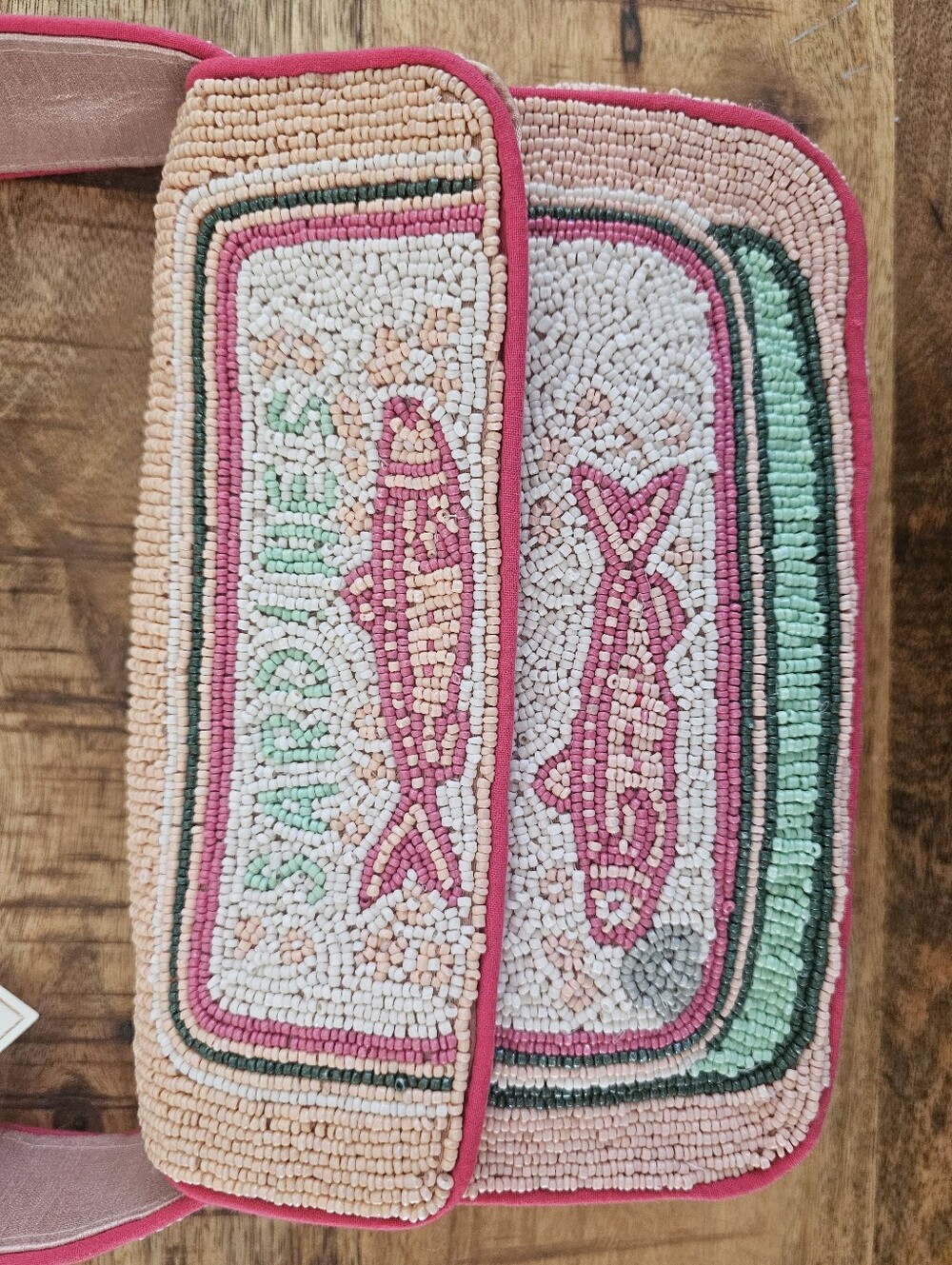 NWT Sol & Mer Beaded Sardines Purse